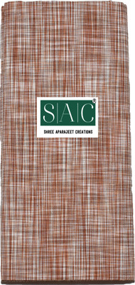 SAC SHREE APARAJEET CREATIONS Premium quality Men's Brown Khadi print Khadi cotton lungi Self Design, Solid, Striped Men Dhoti