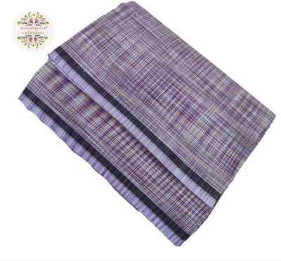 MSC MAA SHEETLA CREATIONS Self Design, Solid Brown Lungi