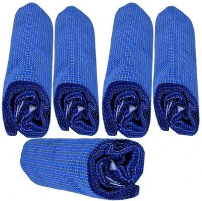 Shri Hari Fabs Checkered Blue Lungi