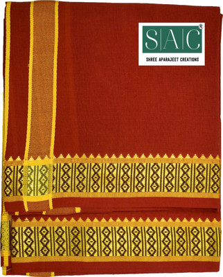 Shree shyam Handloom Solid Red, Yellow, Green Lungi