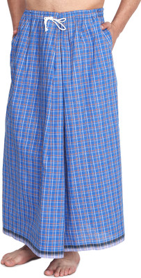 GOWRI TEX Checkered Multicolor Lungi