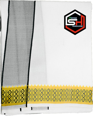 Shree shyam Handloom Solid White, Yellow, Black Lungi