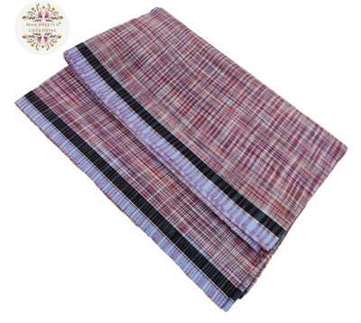 MSC MAA SHEETLA CREATIONS Self Design, Solid Brown Lungi