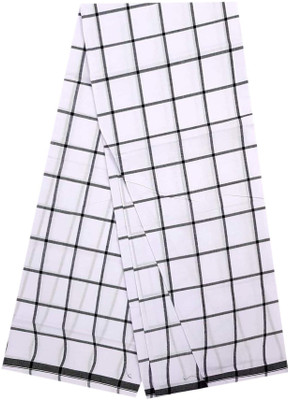 ISMAIL Checkered White, Black Lungi