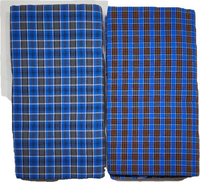 Jelbrow Checkered Blue Lungi