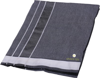 GREEN TEE Solid Grey Lungi