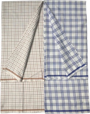 Queensider Checkered Blue, Brown Lungi