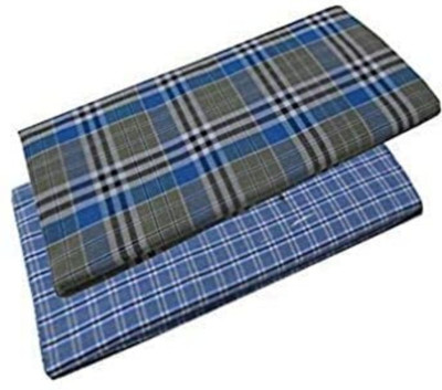 Jishnu enterprises Checkered Blue Lungi