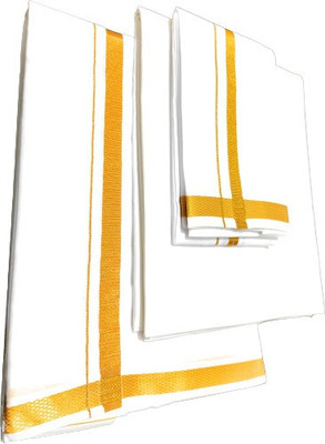 shershaan Solid Yellow Lungi