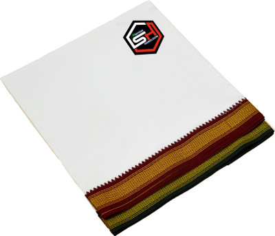 Shree shyam Handloom Solid White, Red, Green Lungi
