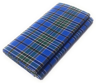 ADITYA TEX Checkered Blue Lungi
