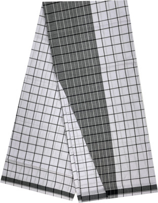 ISMAIL Checkered White Lungi