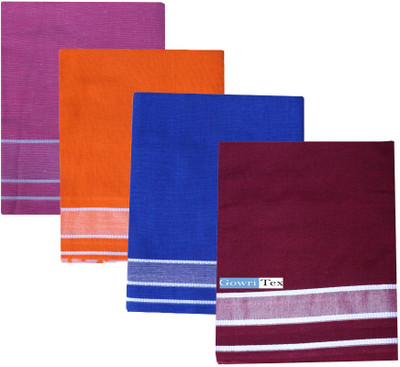 GOWRI TEX Solid Multicolor Lungi