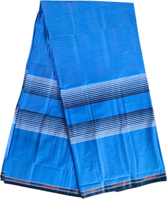 Iqra Mart Solid, Checkered, Woven, Self Design Multicolor, Blue Lungi