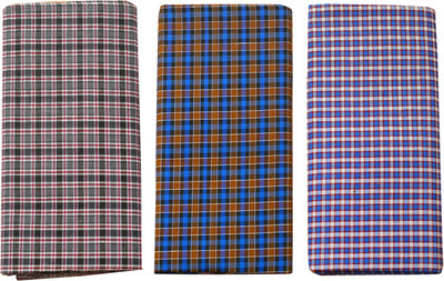 SSS NOVELTIES Checkered Multicolor Lungi