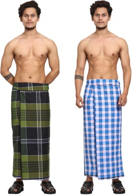 GOWRI TEX Checkered Multicolor Lungi