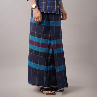 YANAI Checkered Multicolor Lungi