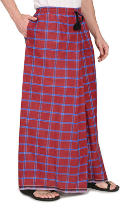 GOWRI TEX Checkered Multicolor Lungi