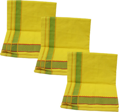 Fantasia Solid Yellow Lungi