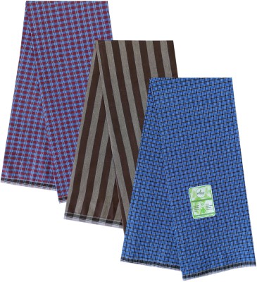 Feather Green Checkered Multicolor Lungi