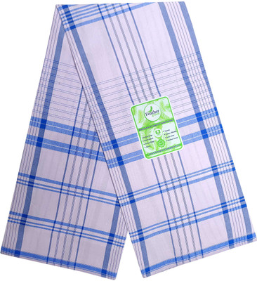 Feather Green Checkered White Lungi