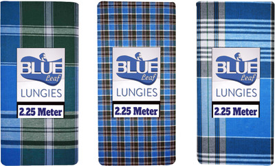 Blueleaf Checkered Multicolor Lungi