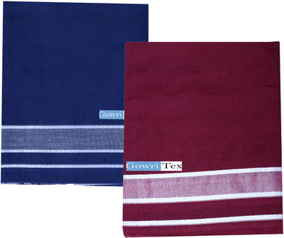 GOWRI TEX Solid Multicolor Lungi