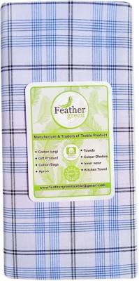 Feather Green Checkered White Lungi