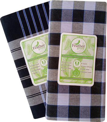 Feather Green Checkered Multicolor Lungi