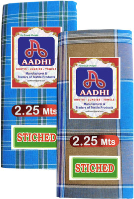 aadhi Checkered Multicolor Lungi