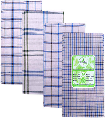 Feather Green Checkered White Lungi