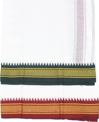 Sawariya handloom Striped White Lungi