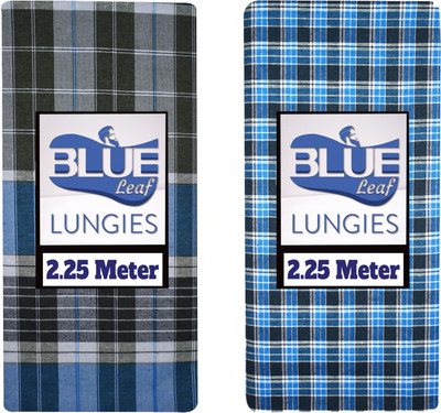 Blueleaf Checkered Multicolor Lungi