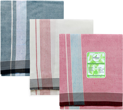 Feather Green Solid Multicolor Lungi