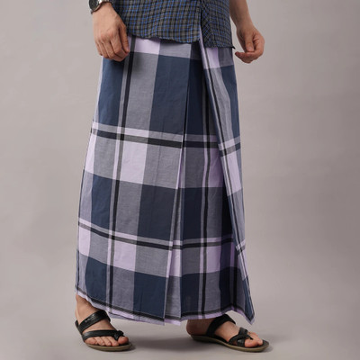 YANAI Checkered Multicolor Lungi