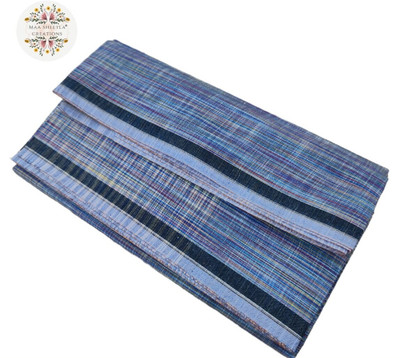 MSC MAA SHEETLA CREATIONS Self Design, Solid Blue Lungi