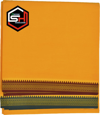 Shree shyam Handloom Solid Yellow, Red, Green Lungi