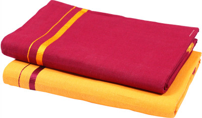 GREEN TEE Solid Multicolor Lungi
