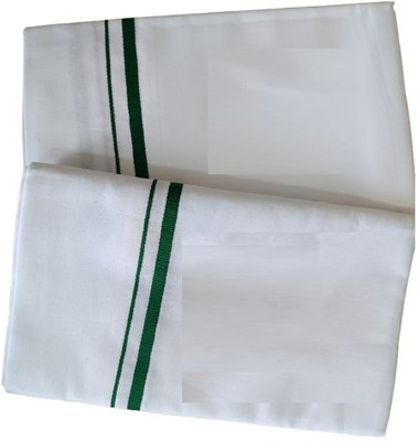 Tanatan Solid, Striped White Lungi