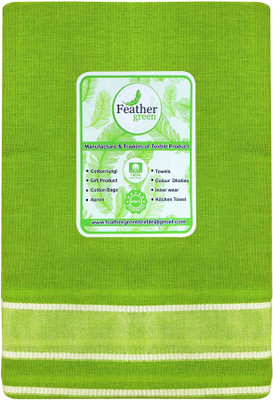 Feather Green Self Design Green Lungi