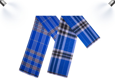 Oasis Hometex Checkered Blue Lungi
