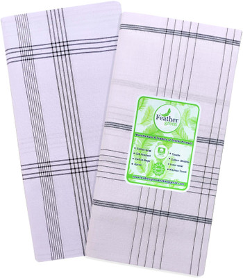 Feather Green Checkered White Lungi