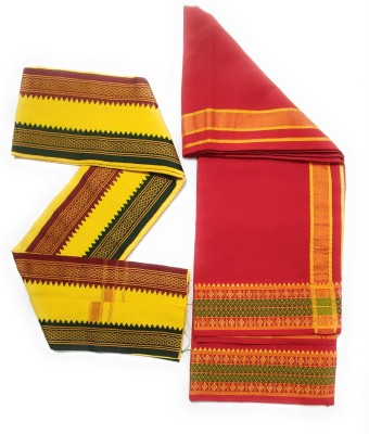 JUPALAW Solid Red, Green, Yellow, Maroon, White Lungi