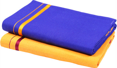 GREEN TEE Solid Multicolor Lungi