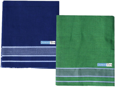 GOWRI TEX Solid Multicolor Lungi