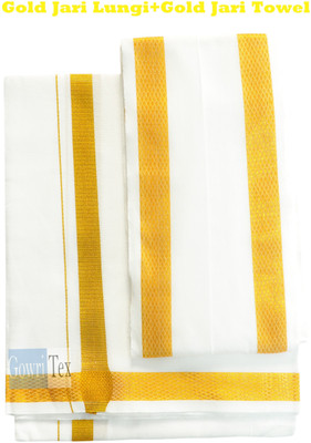 GOWRI TEX Woven Men Dhoti
