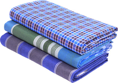 GREEN TEE Checkered Multicolor Lungi
