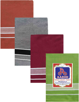 aadhi Solid Multicolor Lungi
