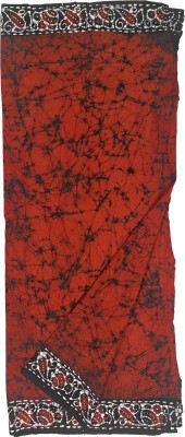 Soul of Bengal Printed Red Lungi