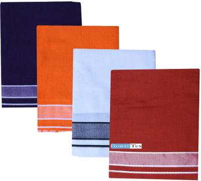 GOWRI TEX Solid Multicolor Lungi